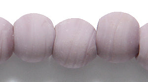 10IN197-M: Round Dusty Mauve 9-10mm 4MM ID Matte-24 IN STR