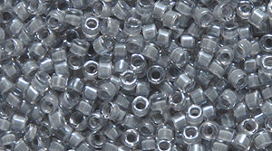 14SD7703: DB2392 Delica Fancy Lined Pewter 11/0 - 50GM