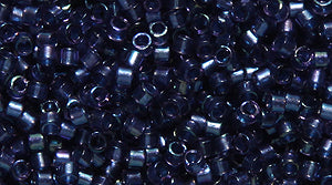 14SD7769: DB2386 Delica Fancy Lined Midnight 11/0 - 50GM