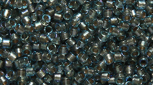 14SD7766: DB2379 Delica Fancy Lined Silver Blue 11/0 - 50GM