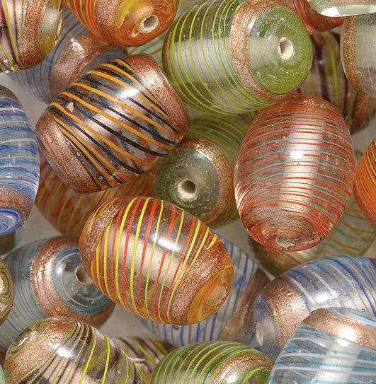 38VE525-SGR: MIX Oval Stripe W/Golddust 50GM