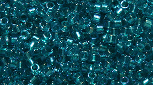 14SD7785: DB2380 Delica Fancy Lined Teal 11/0 - 50GM