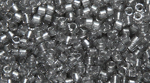 14SD7702: DB2393 Delica Fancy Lined Ice Grey 11/0 - 50GM