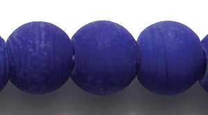 10IN178-M: Round Navy Blue 9-10mm 4MM ID Matte 24" STRNG