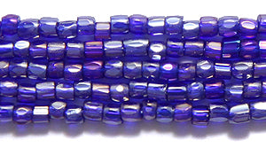 9SC578-T: CZ Seed Bead 3-cut TR Cobalt AB 9/0 5HK