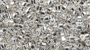 14SD811-P: DB551 Delica Silver Plate 11/0 - 50GM