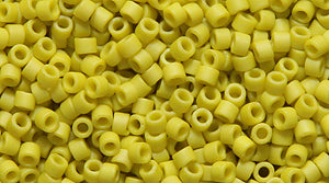 14SD122-G: DB2283 Delica Glaze Opaque Frost Yellow 11/0 - 50GM