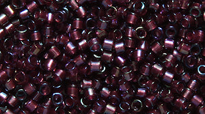 14SD7797: DB2390 Delica Fancy Lined Brandy 11/0 - 50GM