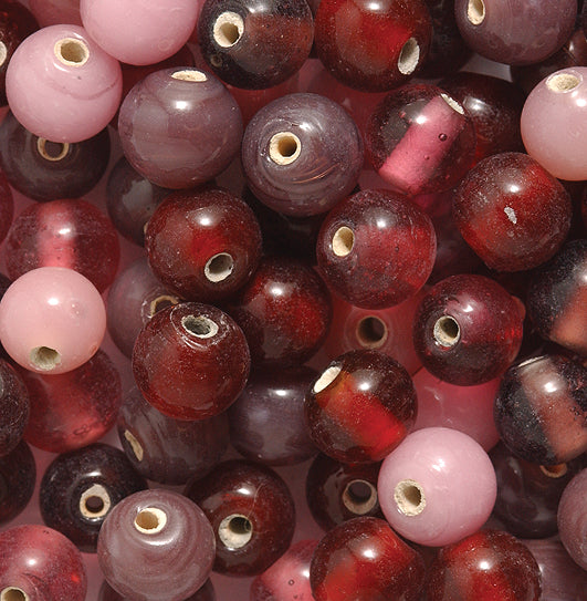 9VE525-RD3: Bead Mix Round Berry Bead Mix 8-9mm - 100GM