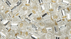 8SD412: DBL-0041 Delica S/L Crystal 8/0 - 100GM
