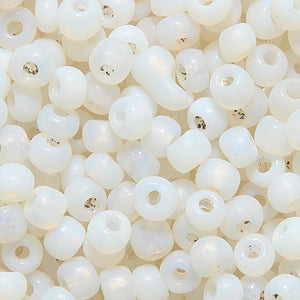 7SV210-U: Vintage Venetian Seed Bead Opal White #1 Unfinished 7/0 - 500 Grams