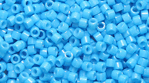 14SD166R: DB659 Delica Seed Bead Opaque Capri Blue Dyed 11/0 - 9GM