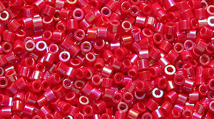 15SD544R: DBS0162 Delica Opaque Red AB 15/0 - 9GM