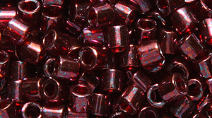 8SD348R: DBL-0116 Delica Trans Dark Red Luster 8/0 - 8GM