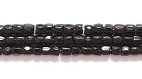 9SC109: CZ Seed Bead 3-cut Opaque Black 9/0 5HK