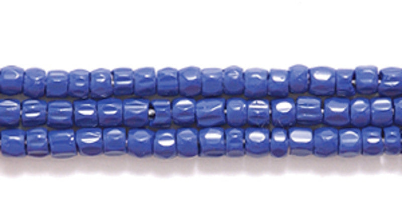 9SC178: CZ Seed Bead 3-cut Opaque Navy Blue 9/0 5HK