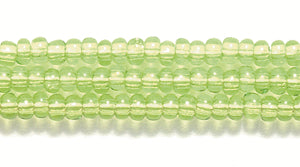 10SB281-P: CZ Seed Bead TR LT Pale Green 10/0 5HK