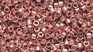 14SD857-P: DB040 Delica Metallic Copper Plated 11/0 - 100GM