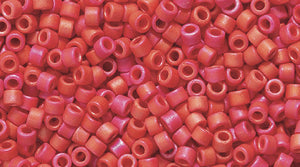 14SD346-M: DB362 Delica Opaque Dark Red Luster Matte AB 11 - 100GM
