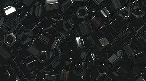 8SD109-HC: Miyuki Hex Opaque Black 8/0 8c-9401 250GM