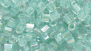 8SD781-CAB: Miyuki Hex Seafoamlined Crystal 8/0 8c2780 250GM