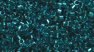 14SD7785R: DB2380 Delica Fancy Lined Teal 11/0 - 9GM