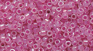 14SD794-ABR: DB1744 Delica Fuchsia Lined Opal AB 11/0 - 9GM