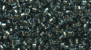 14SD7766R: DB2379 Delica Fancy Lined Silver Blue 11/0 - 9GM