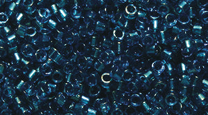 14SD7767R: DB2385 Delica Fancy Lined DK Cyan 11/0 - 9GM