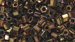 8SD559-HCR: Miyuki Hex Metallic Gold Iris 8/0 8c-462 25GM