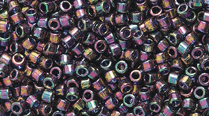 14SD599-GLR: DB128 Delica Amethyst/gold Luster AB 11/0 - 9GM