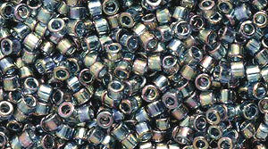 14SD306-ABR: DB111 Delica Trans Blue/grey Rainbow Luster - 9GM