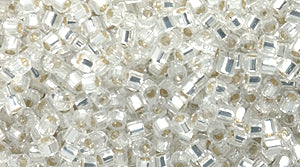 14SD412-CR: DBC0041 Delica Hex S/L Crystal 11/0 - 9GM