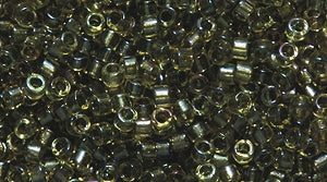 14SD7783R: DB2377 Delica Fancy Lined Olive 11/0 - 9GM