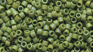 14SD583-OGR: DB2309 Delica Glazed Frost AB Olive - 9GM