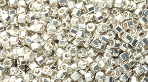 14SD812-CR: DBC0035 Delica Hex Silver Galvanized 11/0 - 9GM