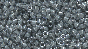 14SD7703R: DB2392 Delica Fancy Lined Pewter 11/0 - 9GM