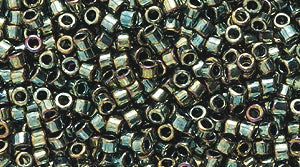 14SD587R: DB024 Delica Metallic Green AB 11/0 - 9GM