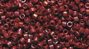 14SD346-GR: DB2275 Delica Glazed Opaque DK Red 11/0 - 9GM