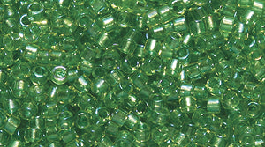 14SD7782R: DB2376 Delica Fancy Lined Celery 11/0 - 9GM