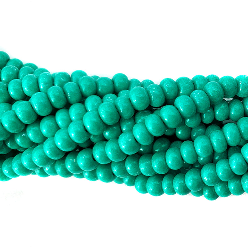 6SB187-ITR: CZ Seed Bead Intensive Opaque Green # 16A58 6/0-6STR