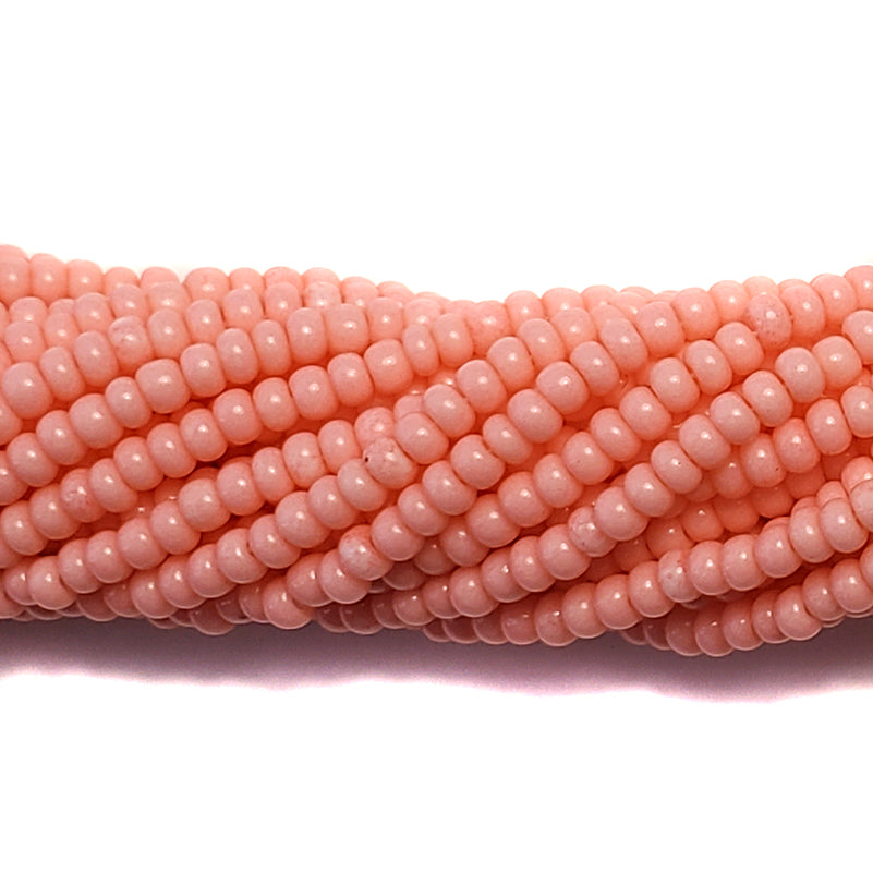 11SB6191-1R: CZ Seed Bead Sol Gel Op Pinkish Peach 11/0-1HK