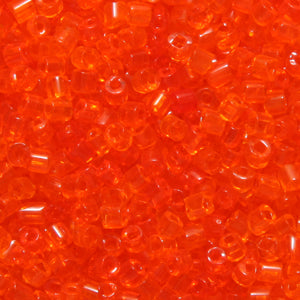 2SV6232-3: Vintage Venetian BUGLE Bright Orange #1 SQ Hole 2mm 500 Grams