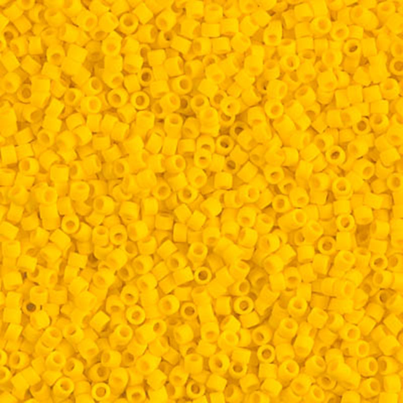 14SD127-M: DB1582 Delica Opaque Matte Canary 11/0 - 100GM