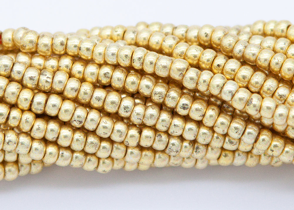 10SB853-RR: CZ Seed Bead Gold Iris Color #68388 10/0-1HK