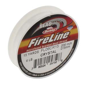 61TN112-15: FIRELINE THREAD 6LB CRYS 0.006IN/0.15MM 15 YARD