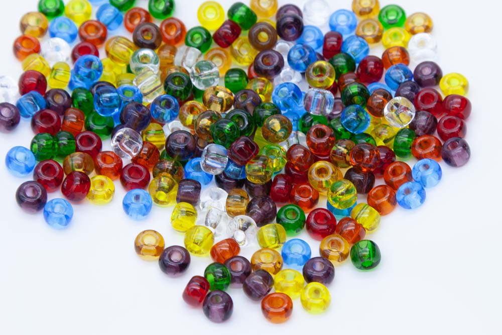 33SB6299: CZ Seed Bead Transparent Mix 33/0 - 100 Grams