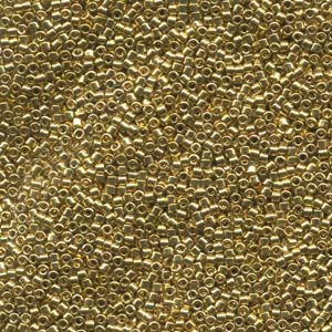 15SD854-LT: DBS0034 DELICA 15/0 24KT LT GOLD PLT - 50GM