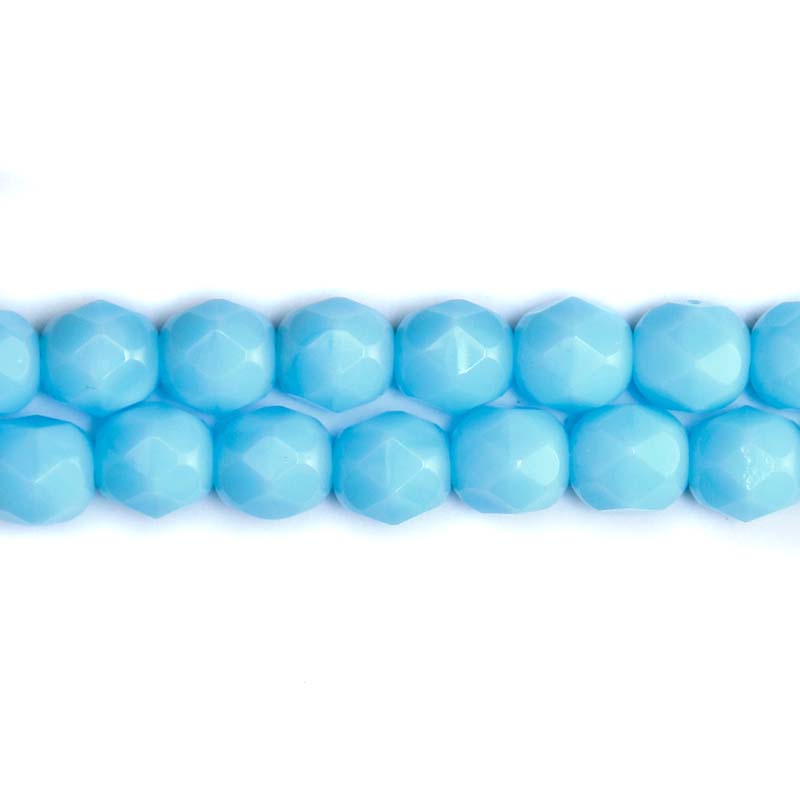 6FC161: CZ FACET RD Op Pale Turquoise 6mm-300PC