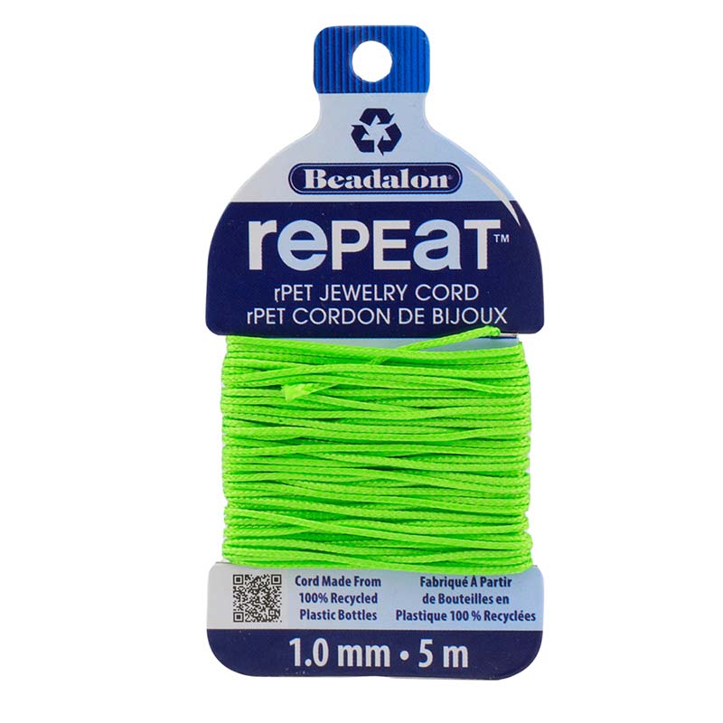 145P-010: REPEAT BRAID 1.0MM Lime Green 5MTR